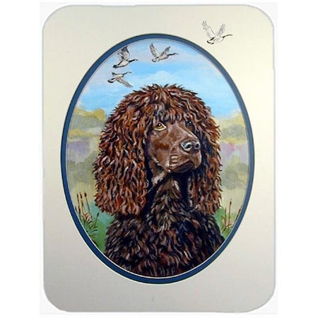 Carolines Treasures 7089LCB Irish Water Spaniel Glass Cutting Board - Large; 15 X 12 In.